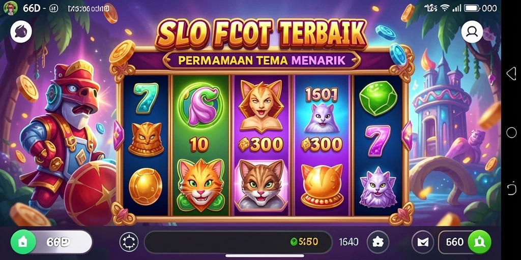 Screenshot gameplay menampilkan mesin slot yang menarik dan bonus menggiurkan.