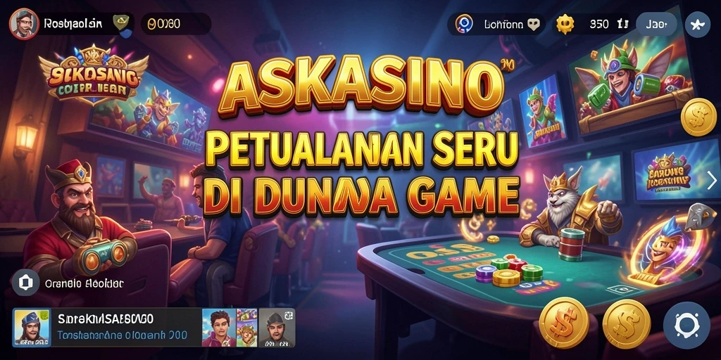 Tampilan gameplay menarik dari ASKASINO, penuh aksi dan petualangan.