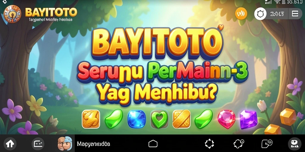 Screenshot gameplay BAYITOTO yang menarik dan penuh aksi Match-3.