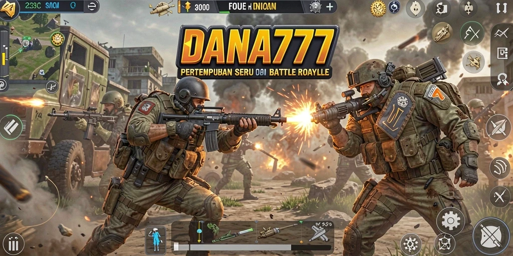 Gameplay DANA777 yang mendebarkan dalam pertempuran Battle Royale.