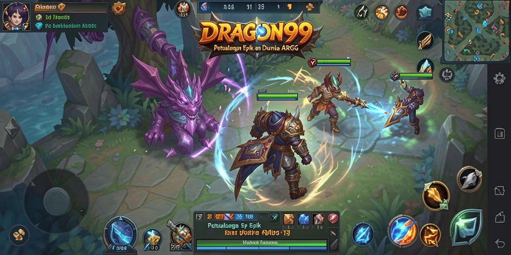 Screenshot gameplay DRAGON99 yang menampilkan aksi seru dalam ARPG.