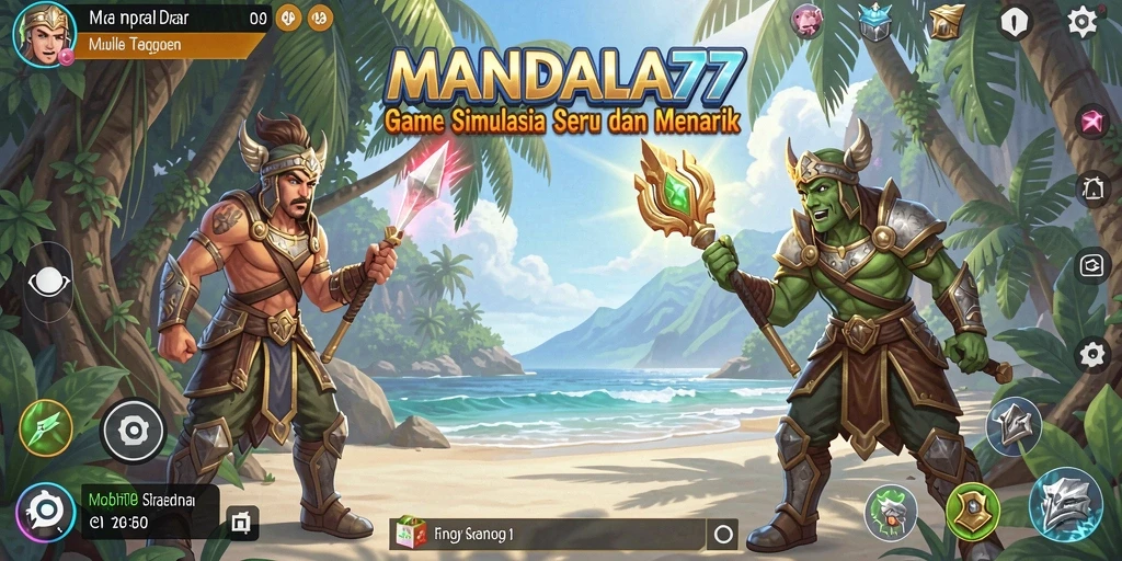 Screenshot gameplay MANDALA77 yang penuh aksi dan strategi.