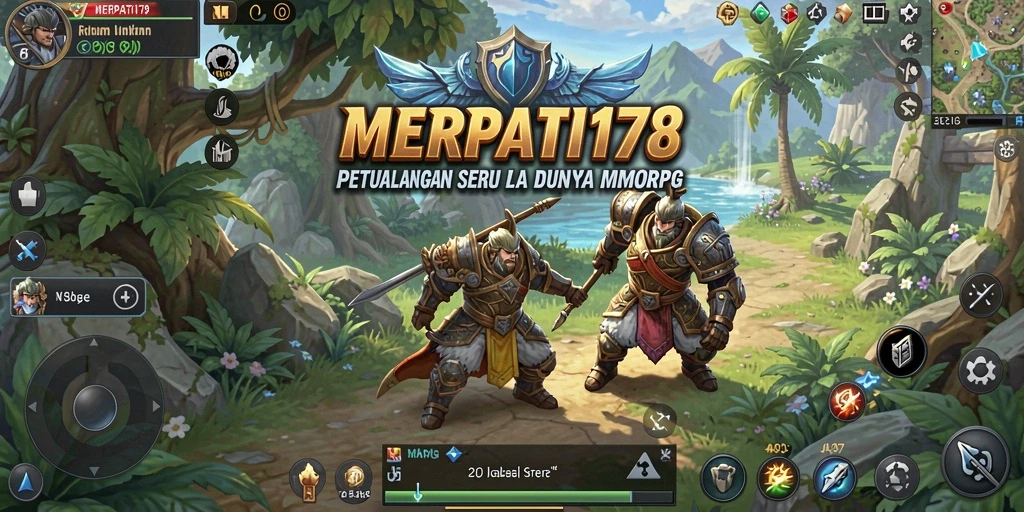 Tampilan gameplay yang menakjubkan dari MERPATI178 dalam pertempuran MMORPG.
