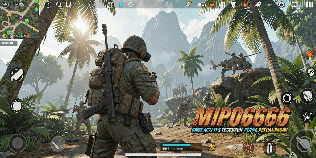 Gameplay MPO666 yang penuh aksi dan strategi dalam TPS.