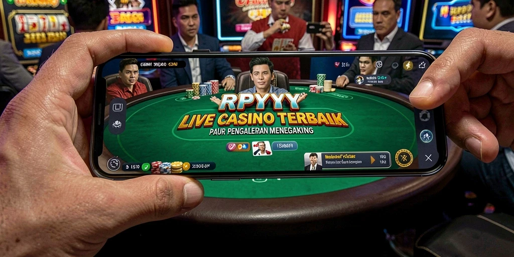 Tampilan gameplay Live Casino di RPYYY yang menegangkan dan atraktif.