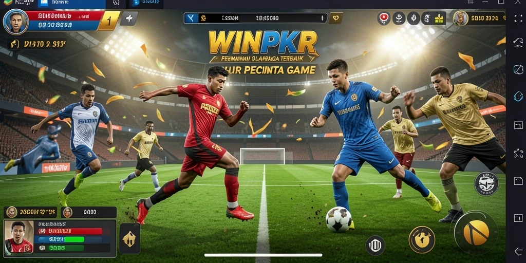 Screenshot gameplay <strong>WINPKR</strong> menunjukkan aksi olahraga yang seru dan kompetitif.